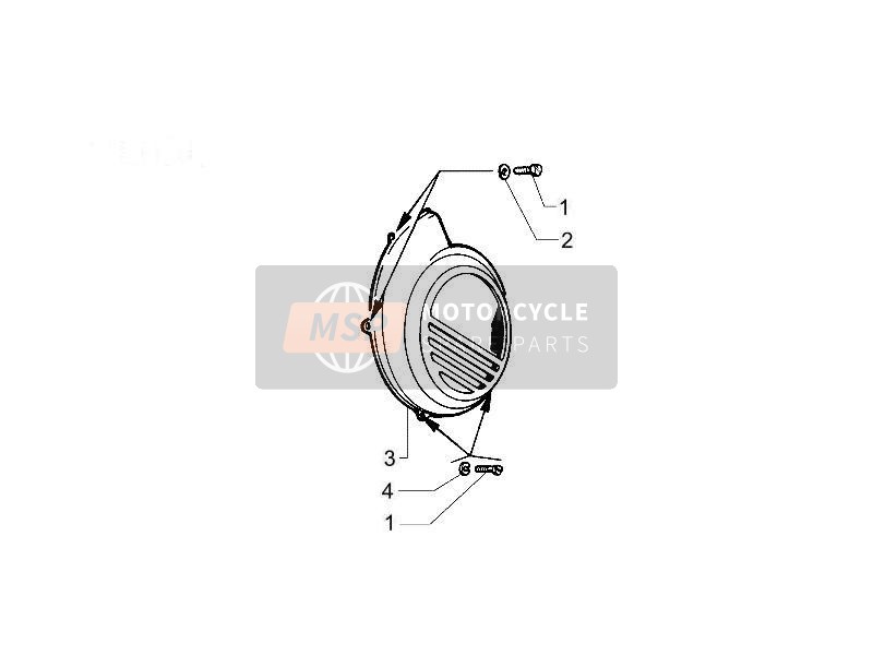 Vespa PX 150 2015 Flywheel Magnets Cover - Oil Filter for a 2015 Vespa PX 150