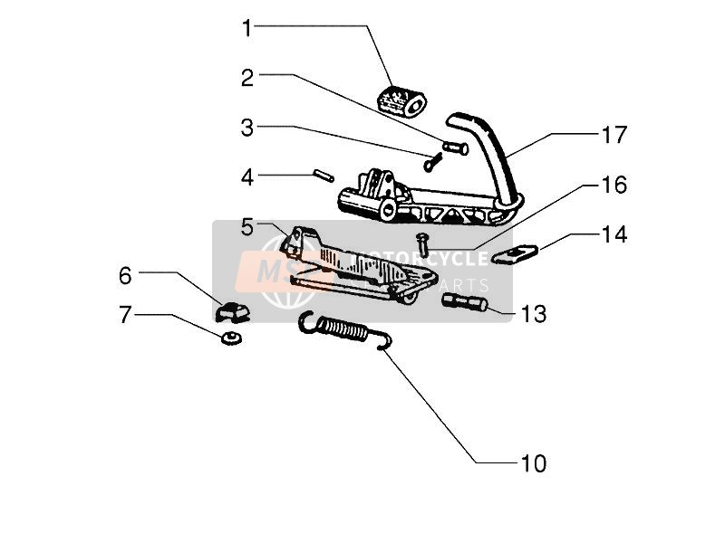 Vespa PX 150 2012 Pedales de control - Palancas para un 2012 Vespa PX 150