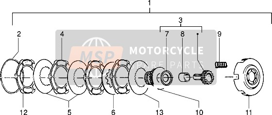 Vespa PX 150 E 1979 Clutch for a 1979 Vespa PX 150 E