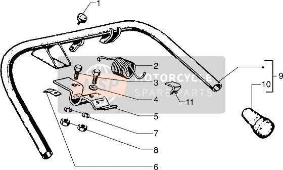 Vespa PX 200 E 1989 Ständer für ein 1989 Vespa PX 200 E