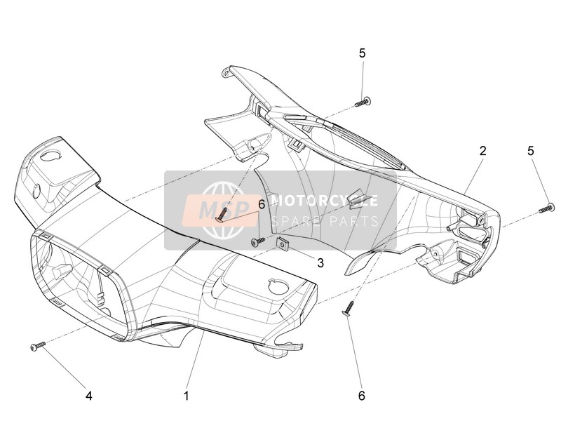 Vespa S 125 4T 3V ie 2012 Couvre-guidons pour un 2012 Vespa S 125 4T 3V ie