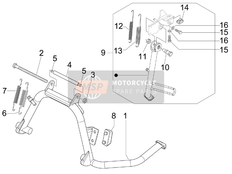 Vespa S 150 4T 2009 Supporter/s pour un 2009 Vespa S 150 4T