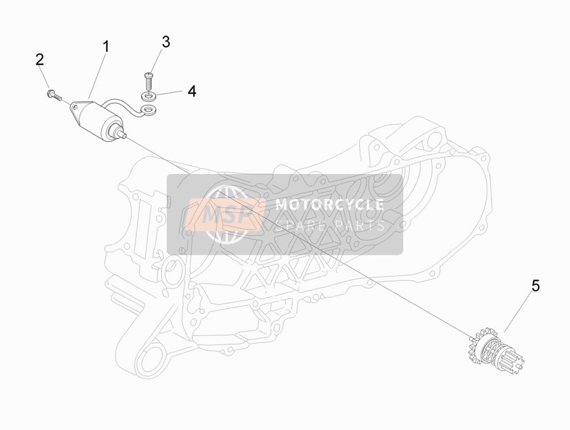 Vespa S 150 4T 2V ie E3 College 2009 Inicio - Arrancador eléctrico para un 2009 Vespa S 150 4T 2V ie E3 College