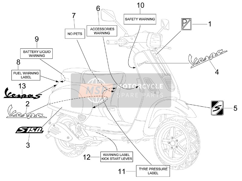 576707, Monogramme, Piaggio, 2