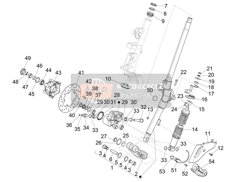 Fork/Steering Tube - Steering Bearing Unit