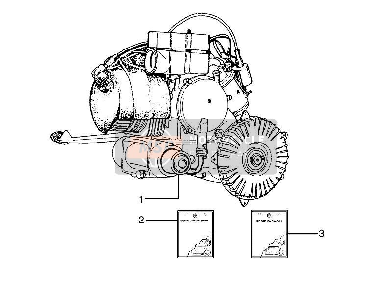 Vespa Vespa PX 125 (EU-ASIA) 2011 Engine, Assembly for a 2011 Vespa Vespa PX 125 (EU-ASIA)