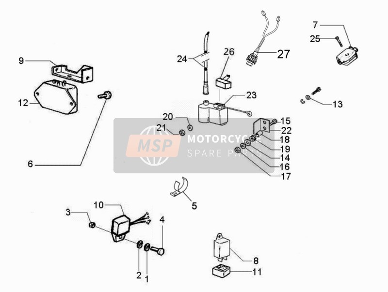 Vespa Vespa PX 125 (EU-ASIA) 2014 Spannungsregler - Elektronische Steuereinheiten (ECU) - Zündspule für ein 2014 Vespa Vespa PX 125 (EU-ASIA)