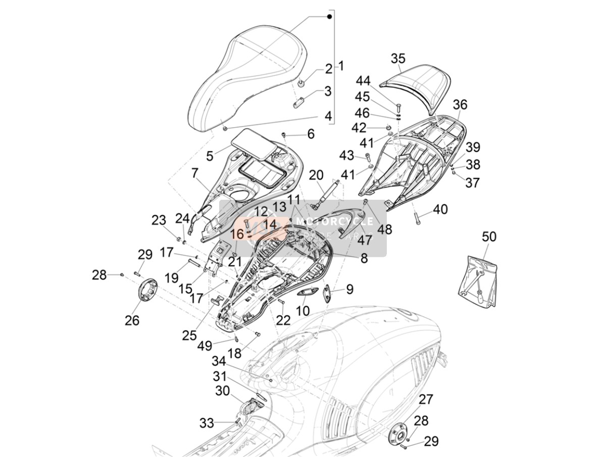 1B011362, Left Side Aesthetic Cap, Piaggio, 0