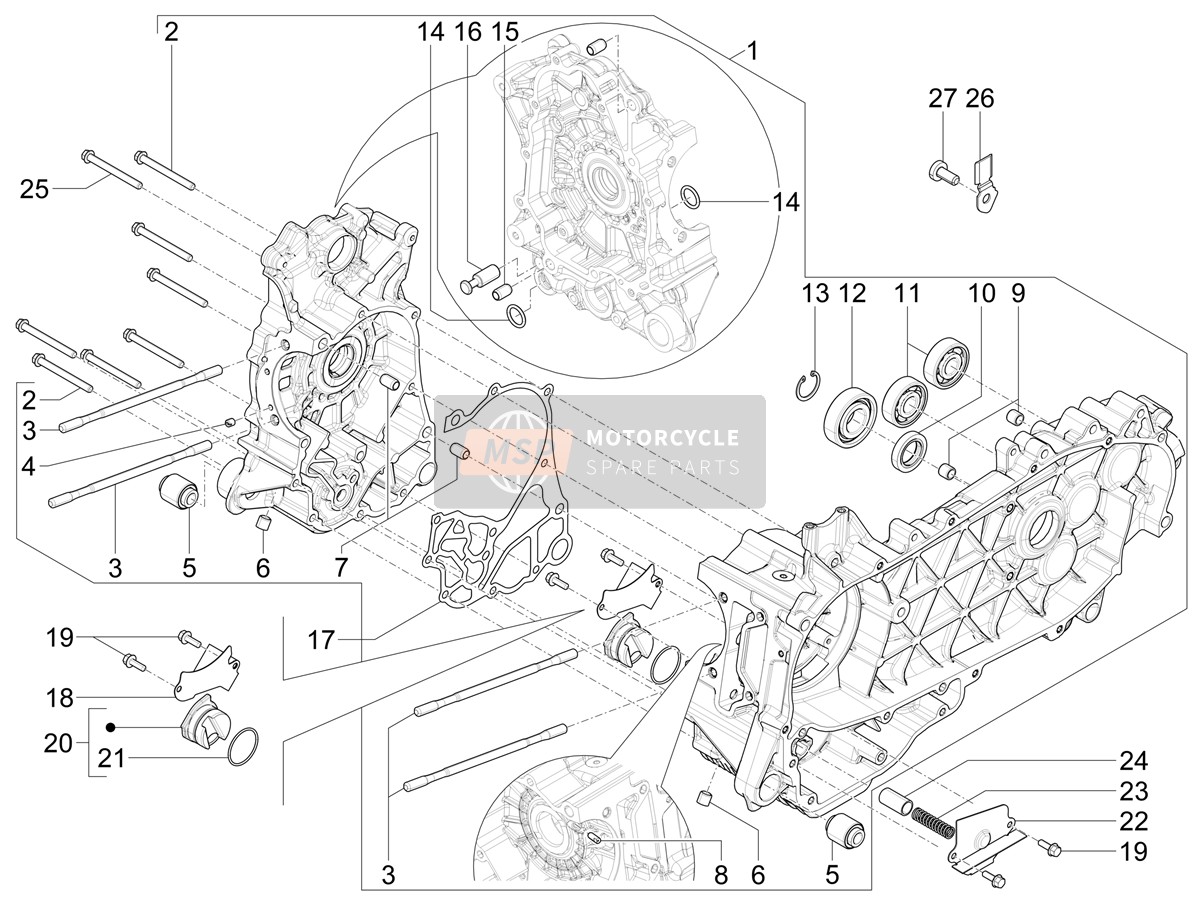 B015230, Dichtstopfen, Piaggio, 1