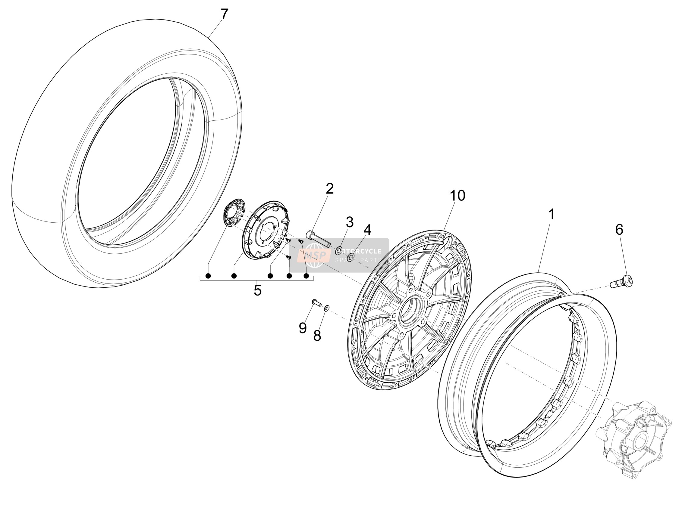 Roue avant