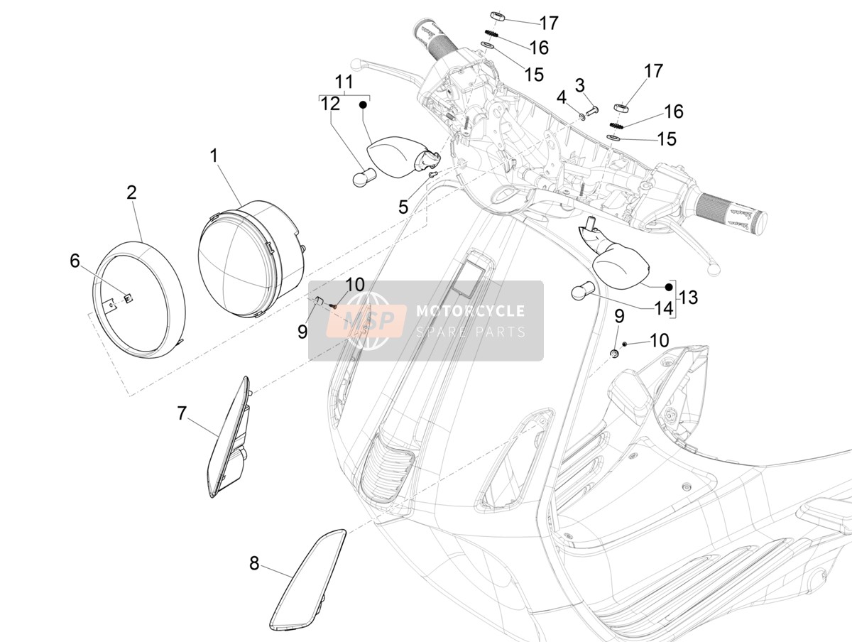 Phares avant - Lampes de clignotant