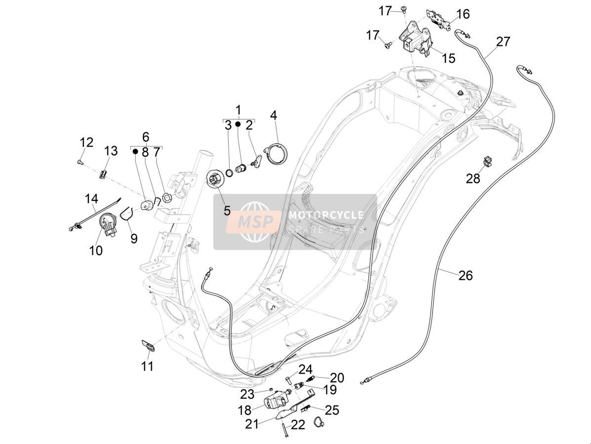 1B004151, Sperrfeder, Piaggio, 0