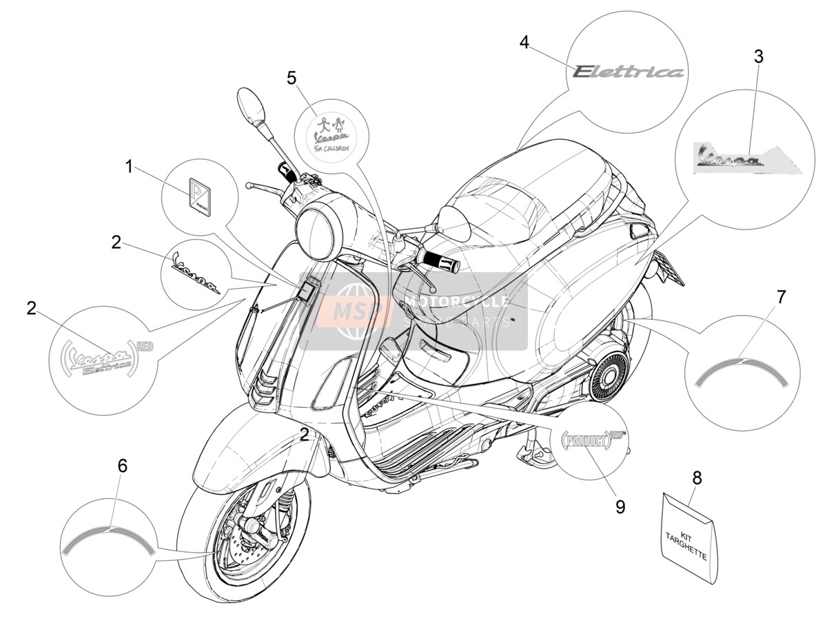 2H003896, Deko, Piaggio, 1