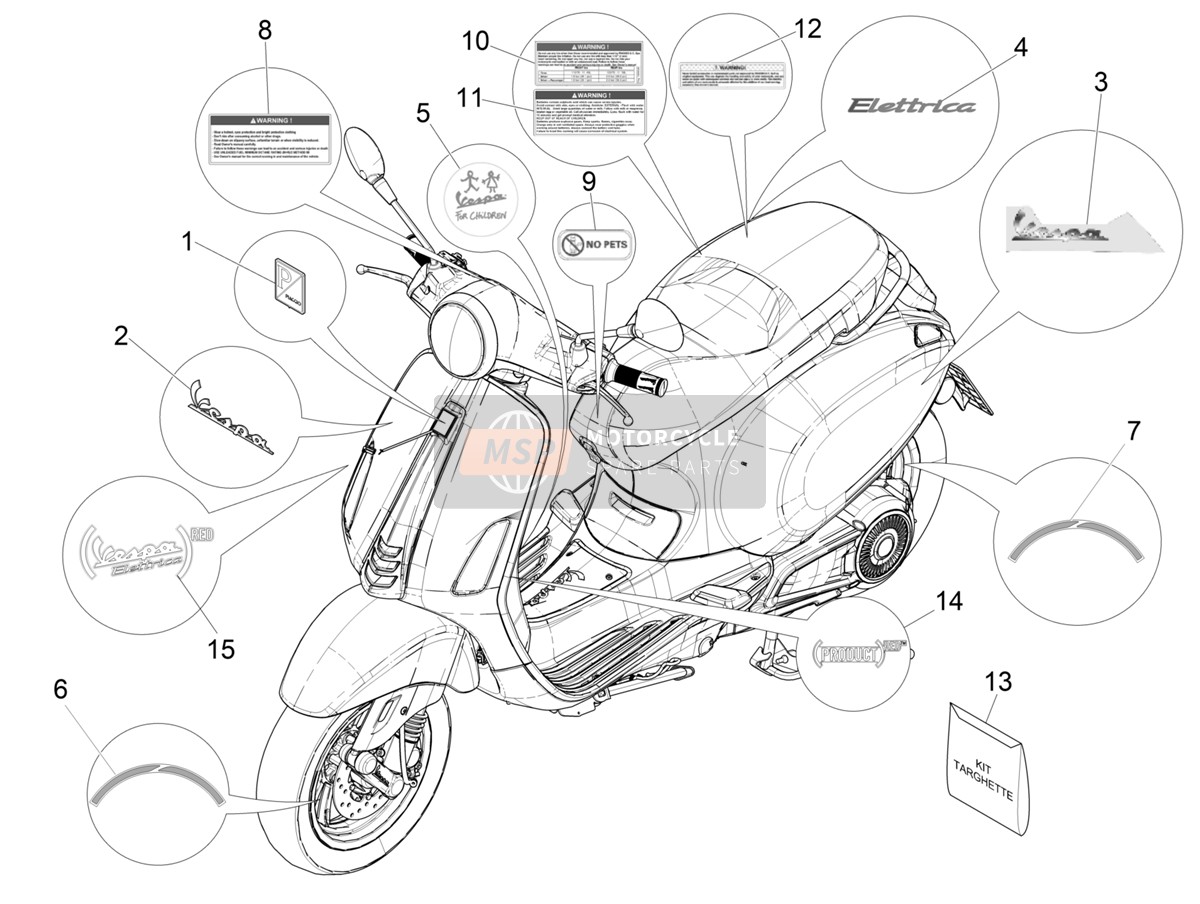 2H003896, Deko, Piaggio, 1