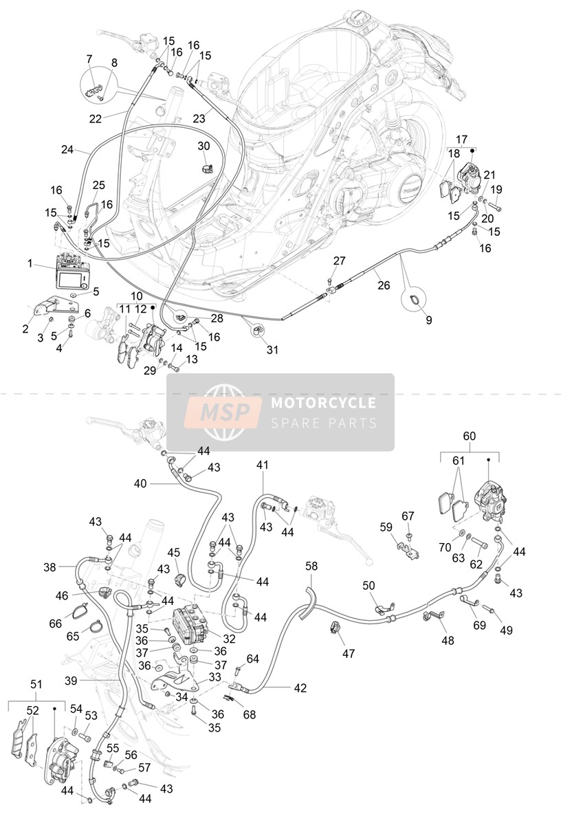 1C006400, Bügel, Piaggio, 2