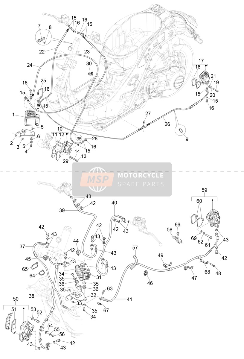 1C006400, Bügel, Piaggio, 1