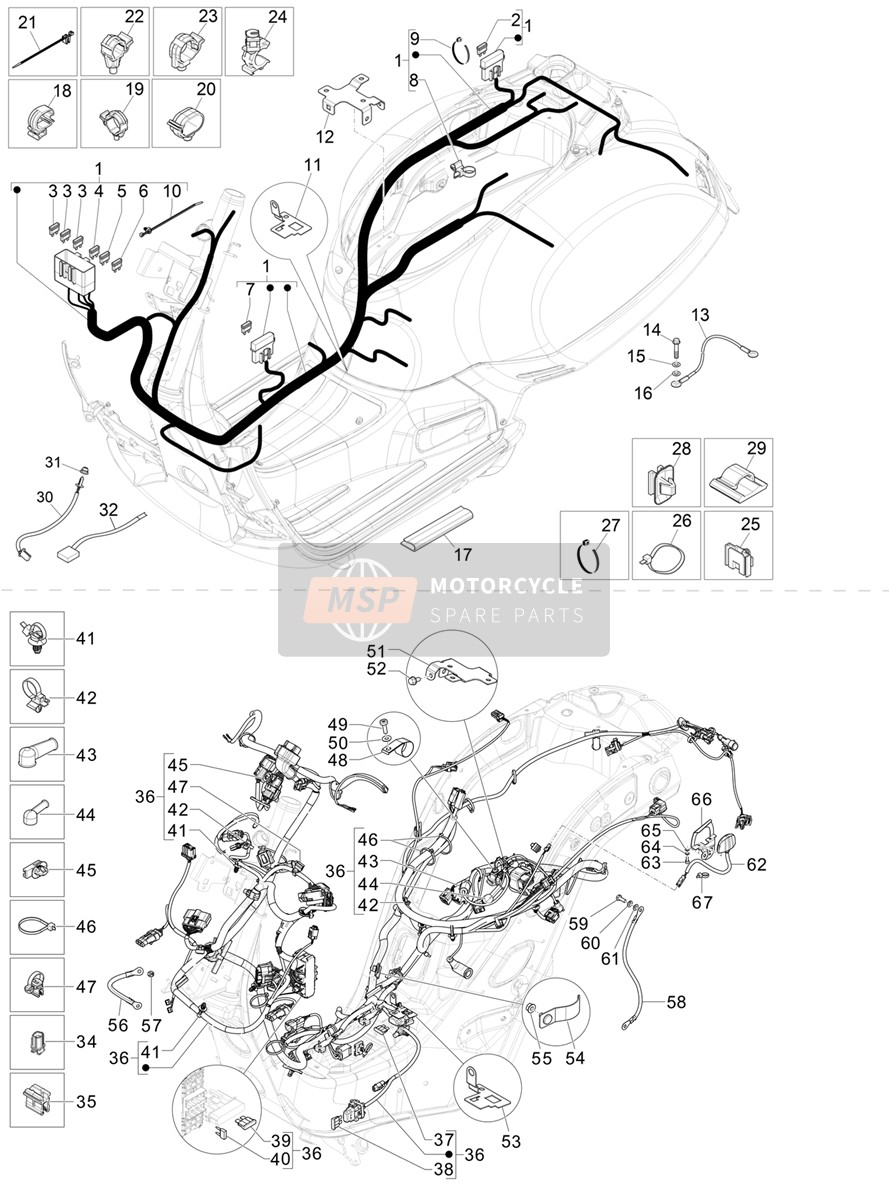 1B010141, Stirrup, Piaggio, 1