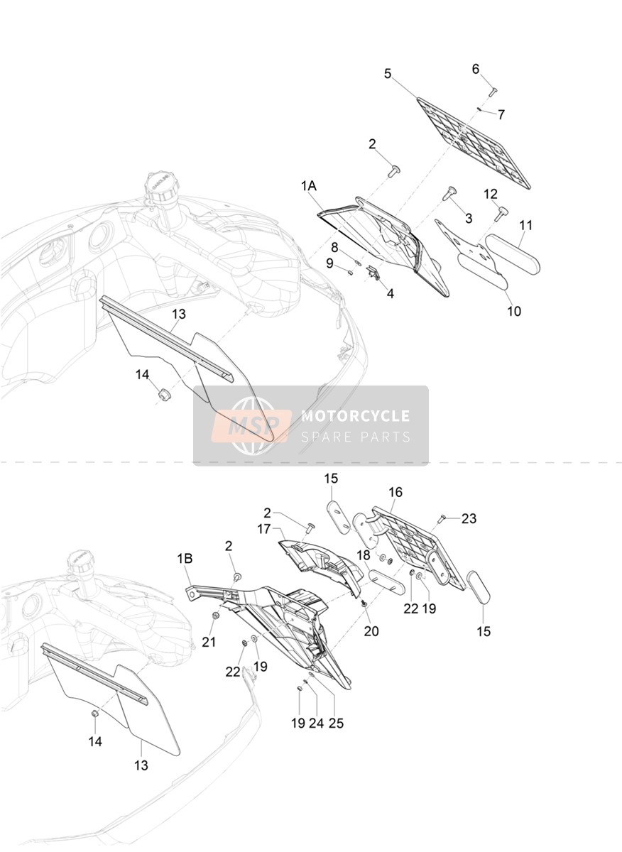 1B010105, Assy Sear Mudflat, Piaggio, 2