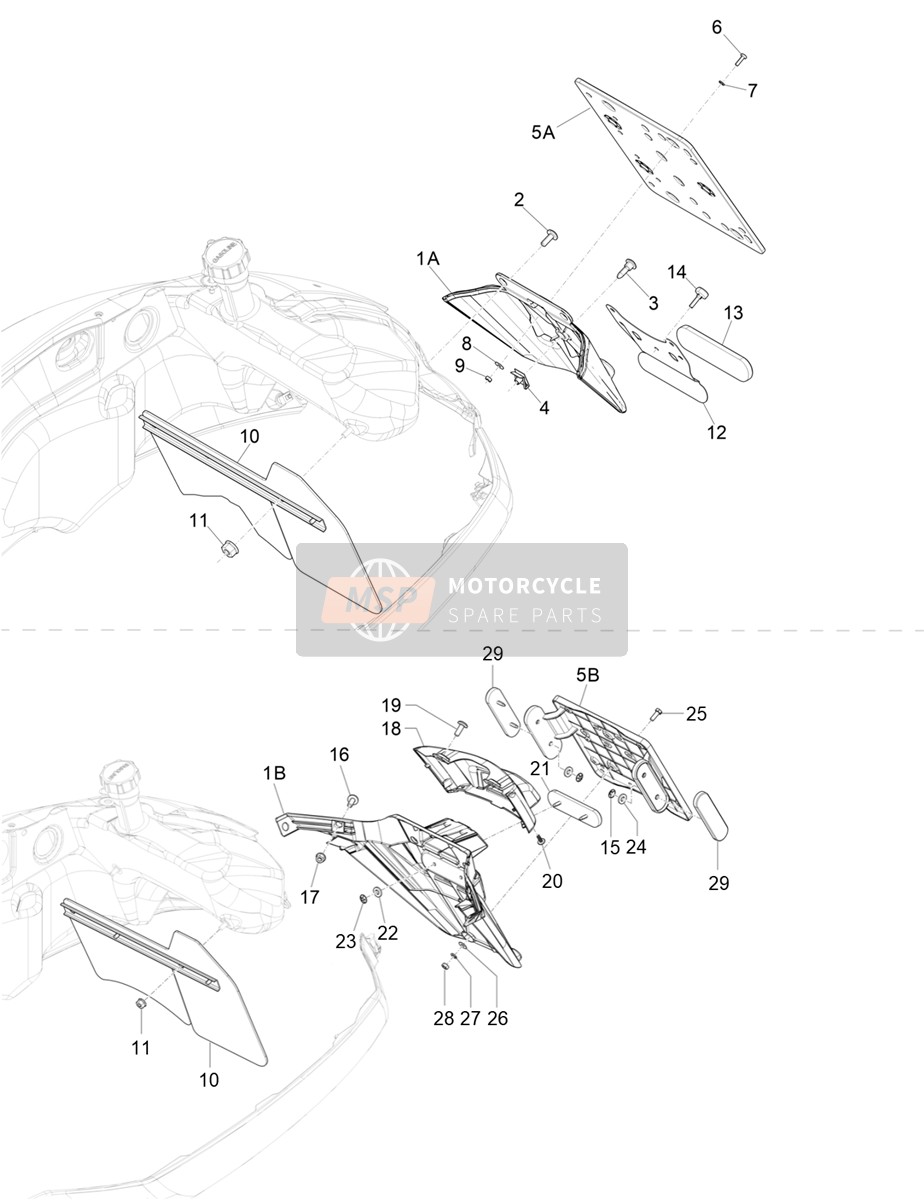 1B009635, Tapa, Piaggio, 1