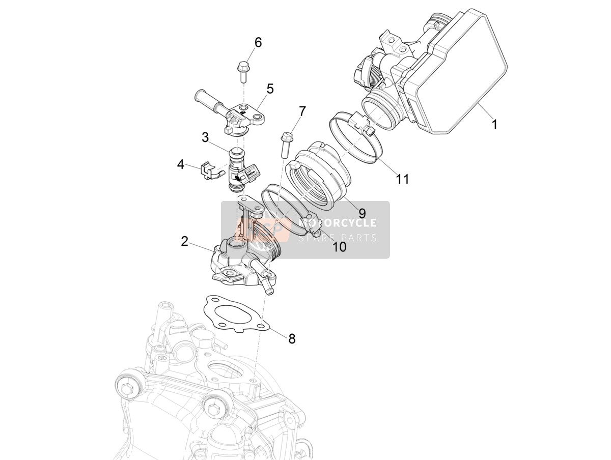 Drosselklappenkörper - Injektor - Ansaugstutzen