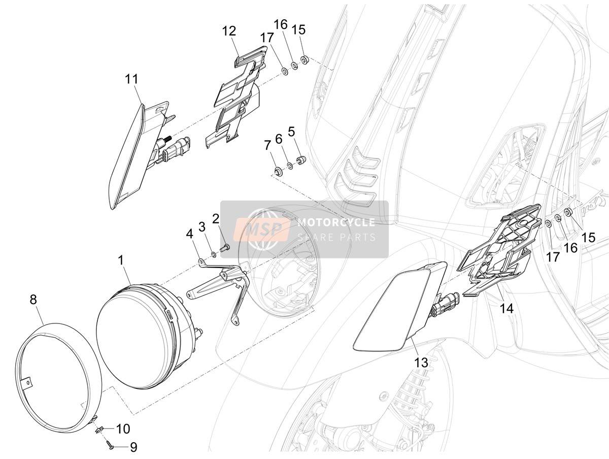 Phares avant - Lampes de clignotant