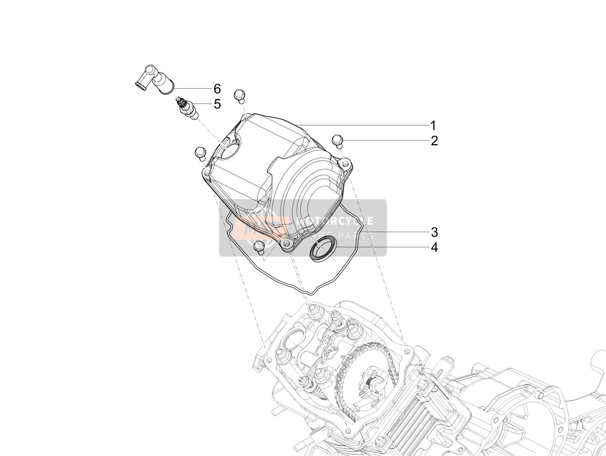 B014732, Dichtung, Piaggio, 2