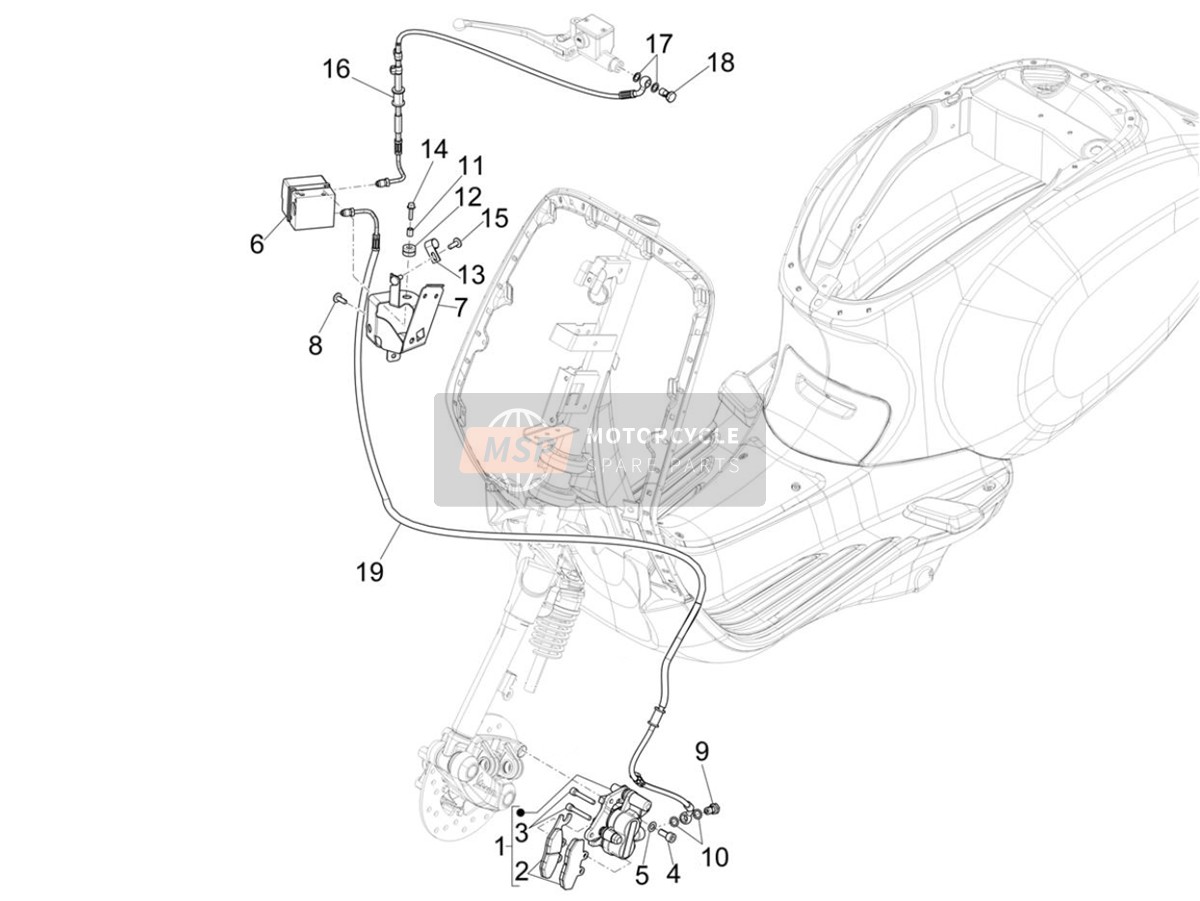 CM294403, Bremssattel, Piaggio, 0