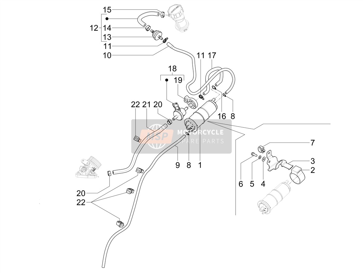 1B007836, Halterung, Piaggio, 0