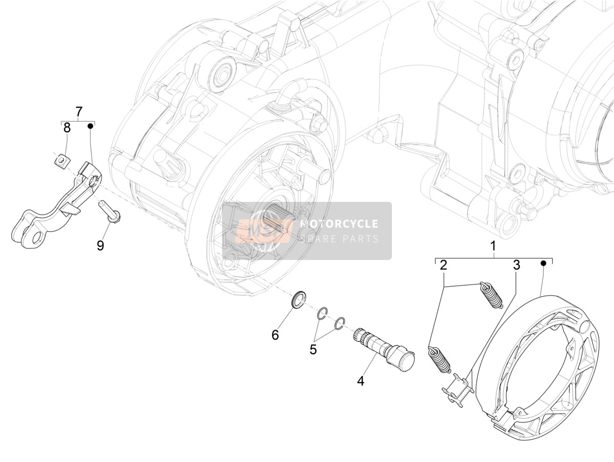 Rear brake - Brake jaw