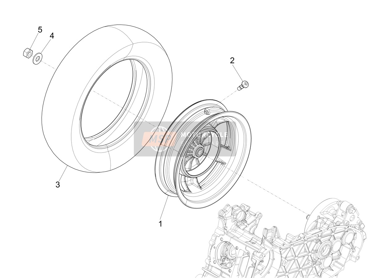 1C004202, Mutter, Selbstsichernd, Piaggio, 1
