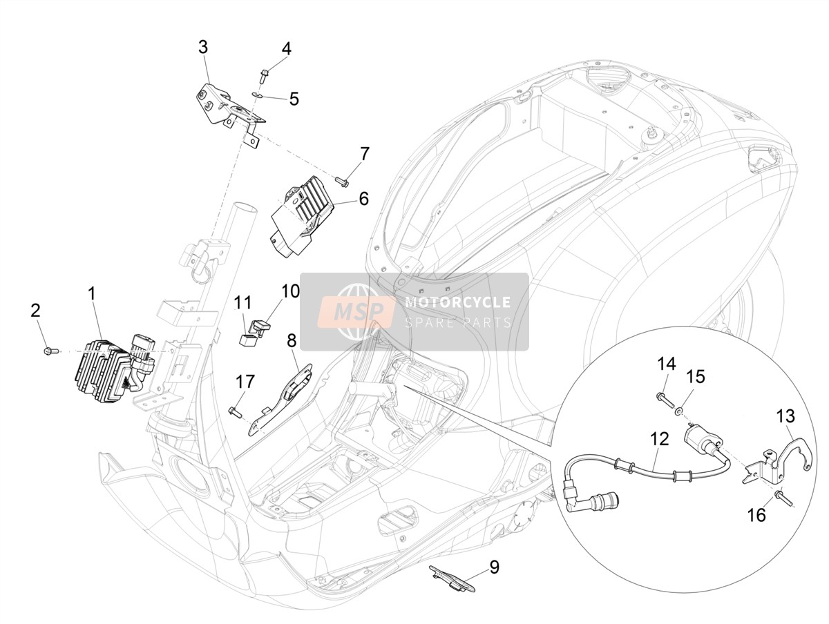 1B004767, Halter, Piaggio, 0