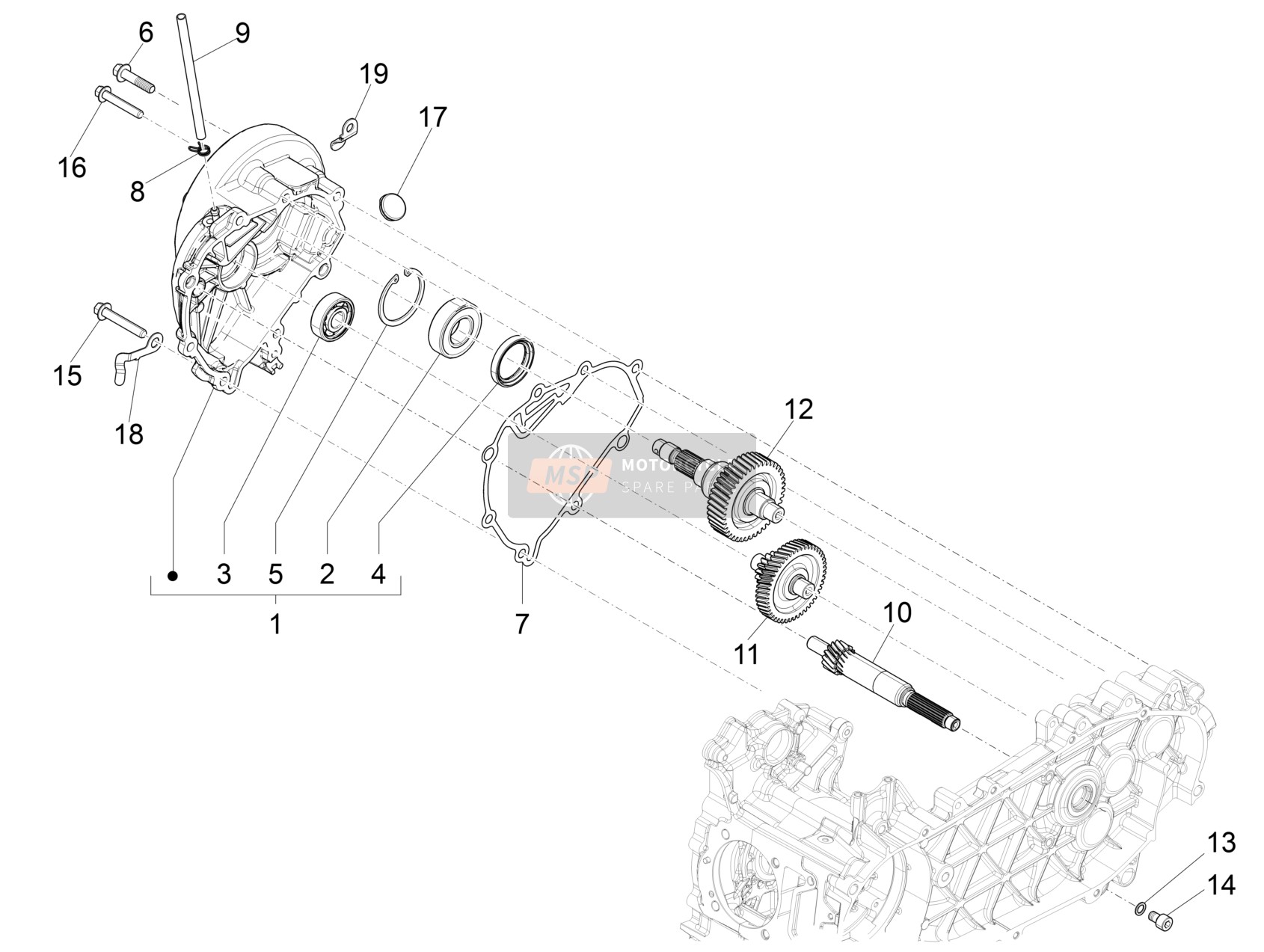 Vespa Vespa Sprint 125 ABS E5 Justin Bieber (EU) 2022 Unité de réduction pour un 2022 Vespa Vespa Sprint 125 ABS E5 Justin Bieber (EU)