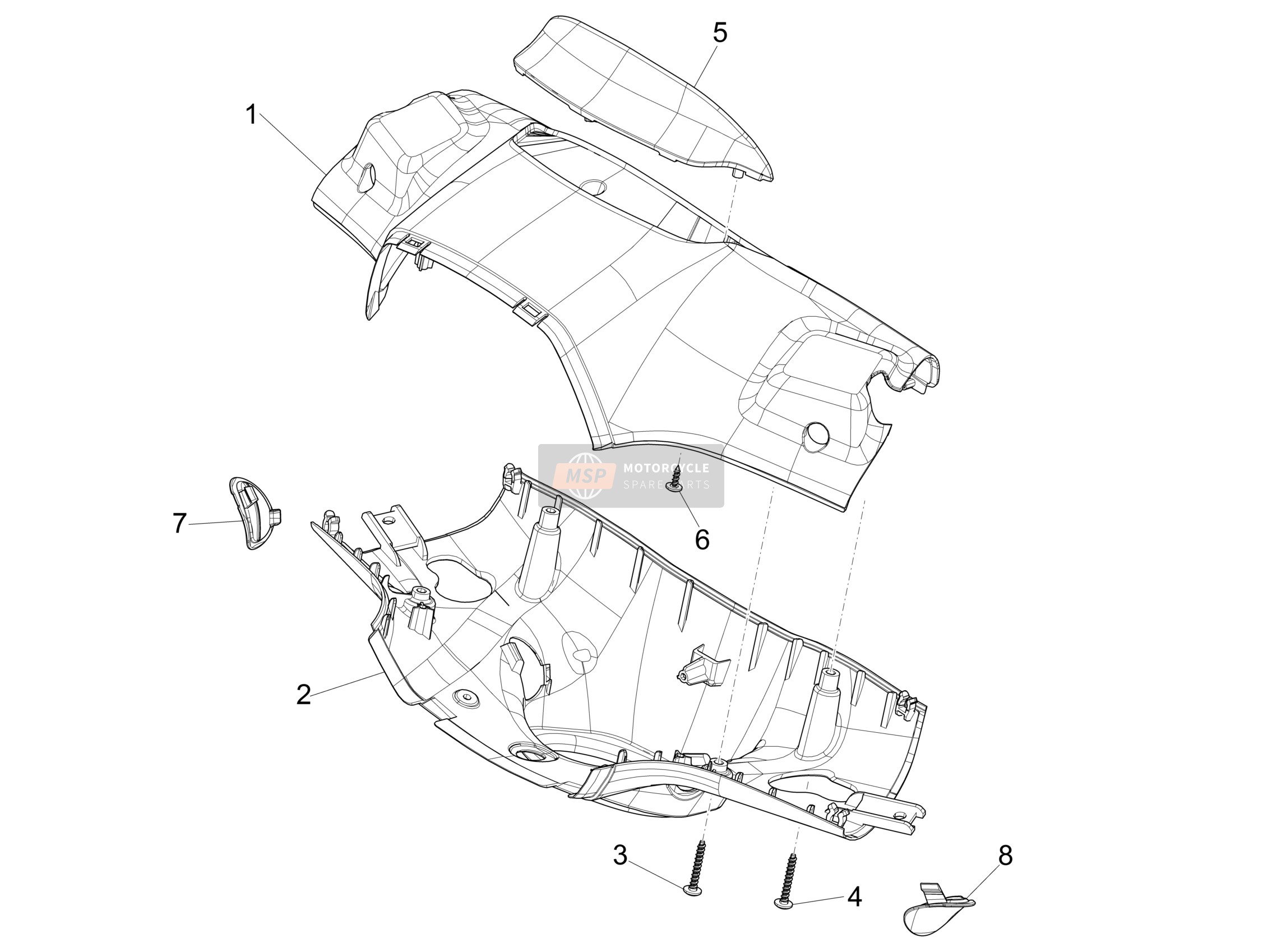 1B005400, Protection Sup., Piaggio, 0