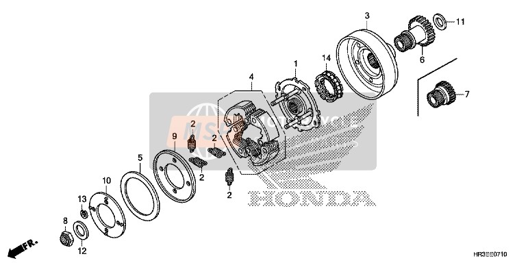 23120HP0A00, Versnelling Compl.,, Honda, 1