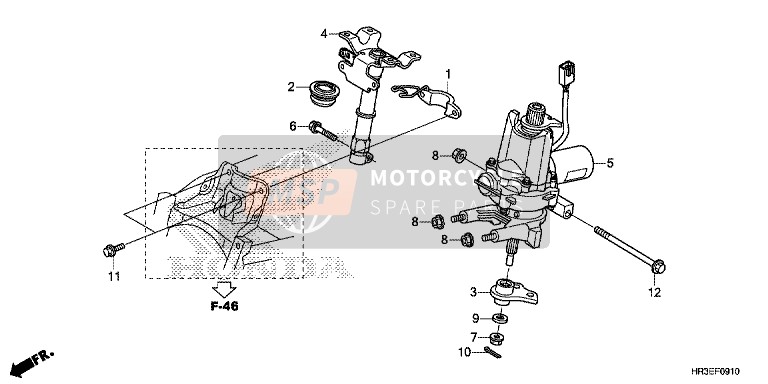 53221HP1003, Bush, Steering, Honda, 2