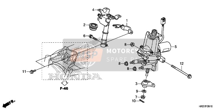 Honda TRX420FA2 2016 Steering Shaft (EPS) for a 2016 Honda TRX420FA2