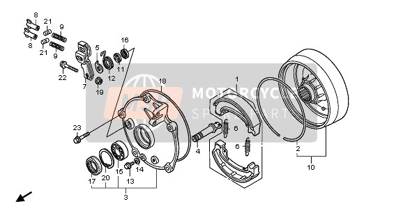 45134250000, Dust Seal, Brake Cam, Honda, 1