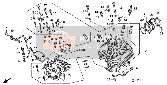 90701HC4000, Dowel Pin, 8X12, Honda, 1