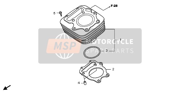 12100HM3L00, Cylindre Comp., Honda, 0