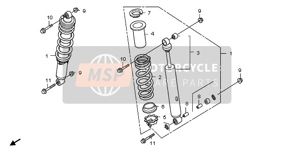 958011004000, Bolt, Flange, 10X40, Honda, 0