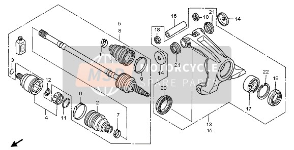 52200HN8000, Schenkel Baugr., R. H., Honda, 0