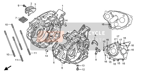 Honda TRX300EX FOURTRAX 2004 CRANKCASE for a 2004 Honda TRX300EX FOURTRAX