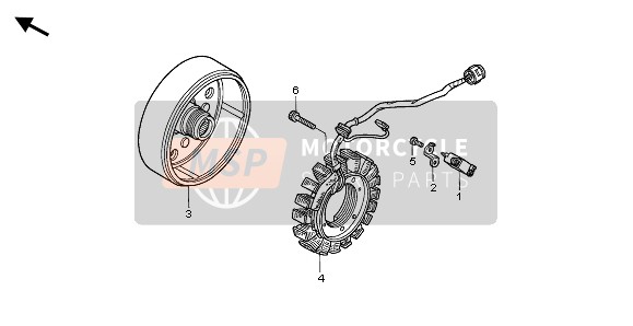 Honda TRX400FA FOURTRAX RANCHER AT 2004 Generador para un 2004 Honda TRX400FA FOURTRAX RANCHER AT