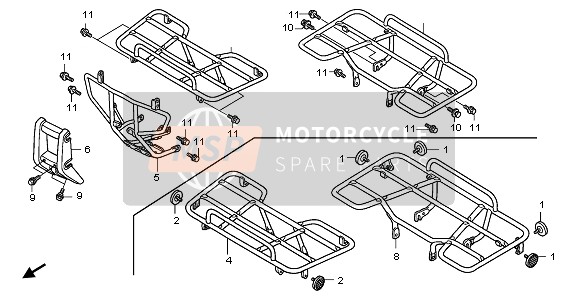 81100HN2720, Carrier, Fr. Luggage, Honda, 0