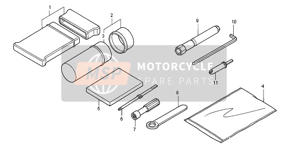 Honda TRX450R SPORTRAX 2005 Outils pour un 2005 Honda TRX450R SPORTRAX