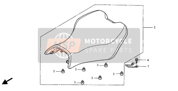 Honda TRX650FA FOURTRAX RINCON 2005 Asiento para un 2005 Honda TRX650FA FOURTRAX RINCON