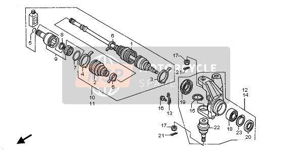 42350HN0A02, Shaft Comp., L., Honda, 0