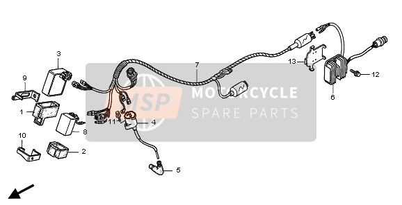 Honda TRX300EX SPORTRAX 2006 Harnais de fil pour un 2006 Honda TRX300EX SPORTRAX