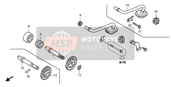 Honda TRX450ER SPORTRAX 2006 OIL PUMP for a 2006 Honda TRX450ER SPORTRAX