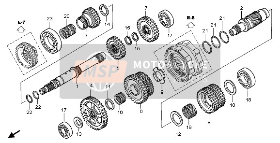 Honda TRX680FA FOURTRAX RINCON 2006 TRANSMISSION for a 2006 Honda TRX680FA FOURTRAX RINCON